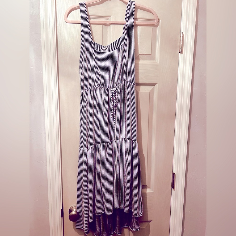 Black and Silver Spaghetti Strap Dress